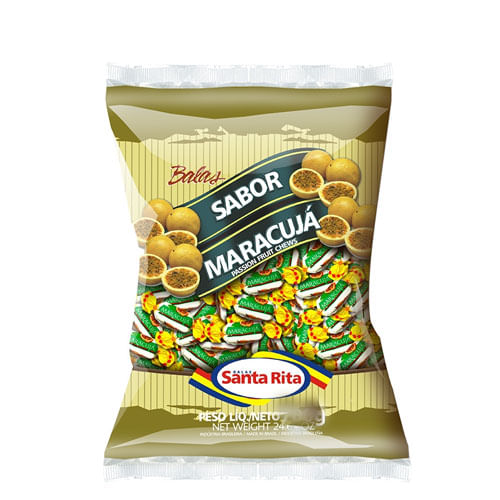 Bala Maracujá 600gr Santa Rita