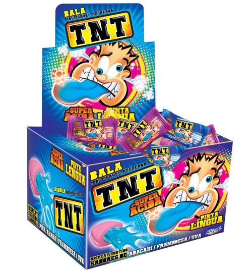 Bala Recheada Tnt Pinta Lingua Sortida C/ 60 Un
