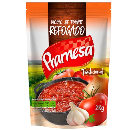 Molho De Tomate Refogado 2 Kg Pramesa
