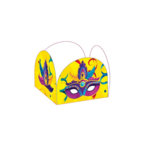 Forma P/ Doce Caixeta Carnaval C/ 50 Toys