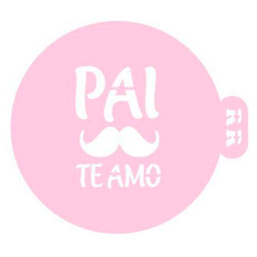 Stencil Pai Te Amo C/ Bigode 11,5x10 Cm Rr Cortadores