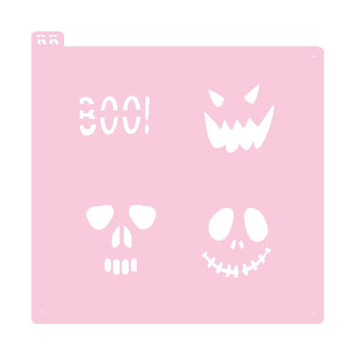 Stencil Halloween 14,5x14,5 Cm Rr Cortadores