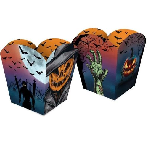 Cachepot Papel Halloween Pequeno C/ 4 Un Regina