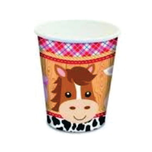 Copo Papel 180 Ml Fazendinha C/ 8 Un Junco