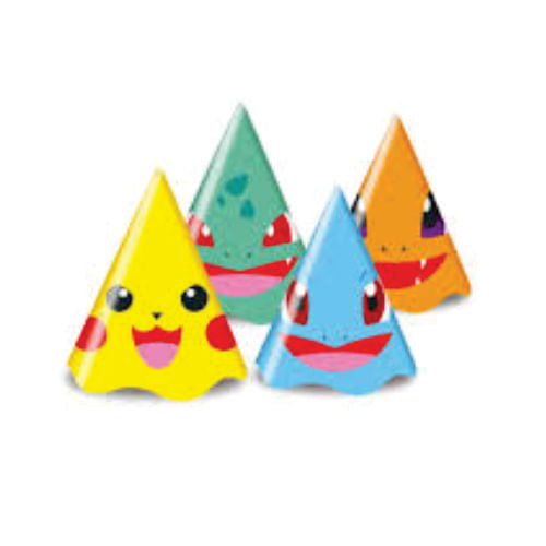 Chapéu Cone Pocket Monster C/ 8 Un Junco