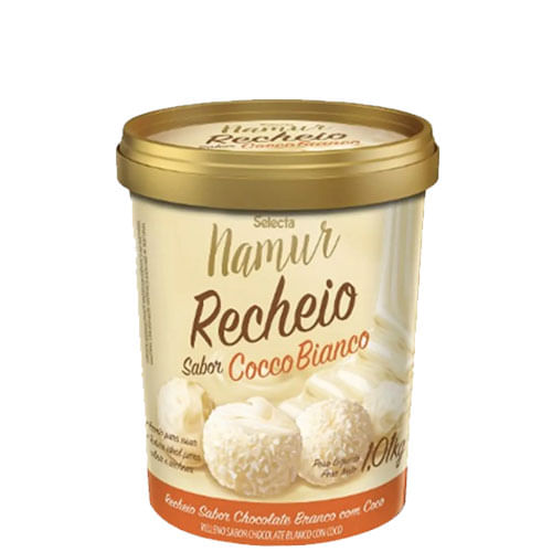 Recheio Cocco Bianco Sabor Choc. Branco C/ Coco E Cast. De Caju 1kg Namur Mixx