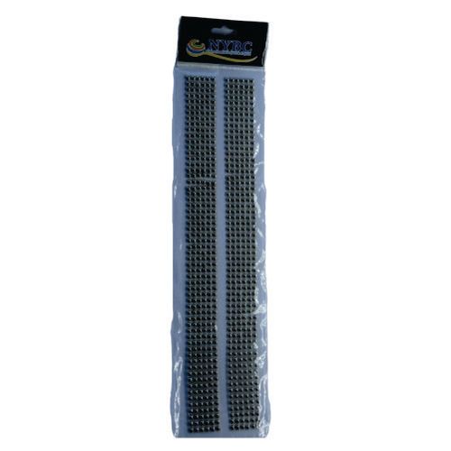 Cartela De Adesivo Meia Perola 6 Mm Cor Prata (96502) Nybc