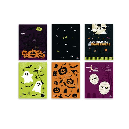 Quadrinhos Divertidos Halloween C/ 6 Un Junco