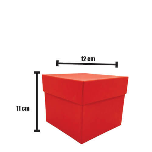 Caixa Box Quadrada P Vermelha Marloch