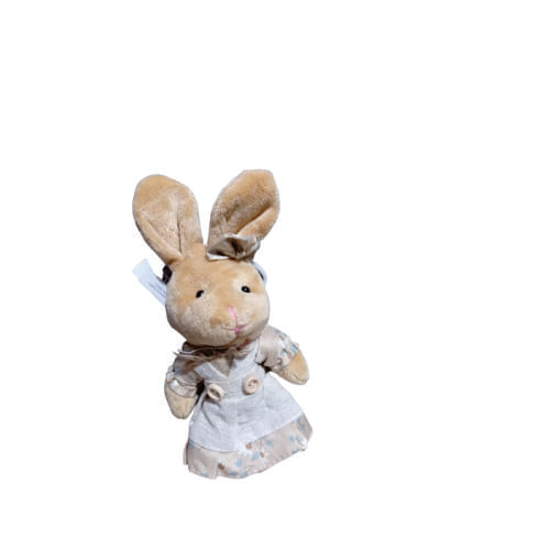 Enfeite Boneco Coelho 18x11 Bege Un (68372001) Florarte