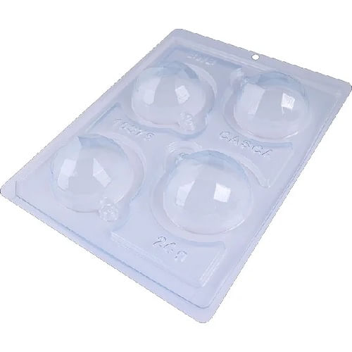 Forma Silicone Bola De Natal Lapidada 65 Mm (*10375) Bwb