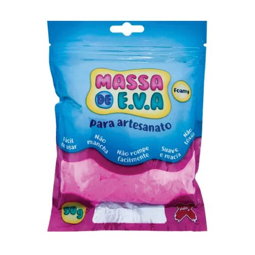 Massa De Eva Rosa 50 Gr Makemais