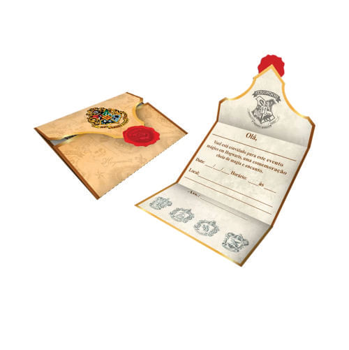 Convite Harry Potter C/ 8 Un Festcolor