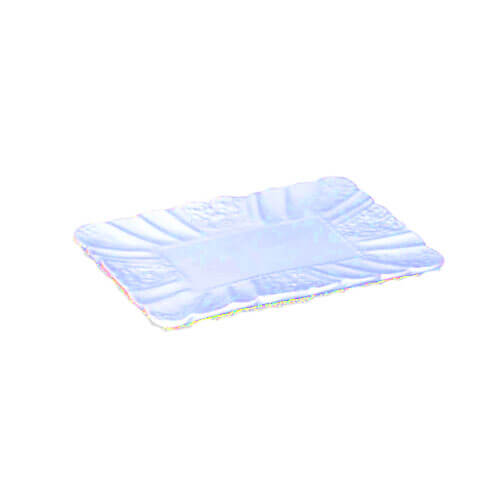 Bandeja Floral Media Azul Bebe Ceramica 19 X 26 Cm (8400) Elaine