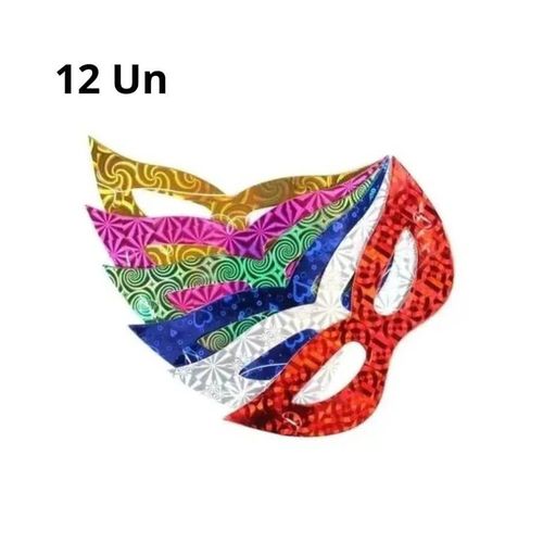 Mascara Carnaval Papel 12un