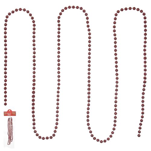 Enfeite Natal Cordao Bolinha 2m Vermelho (66660001) Florarte