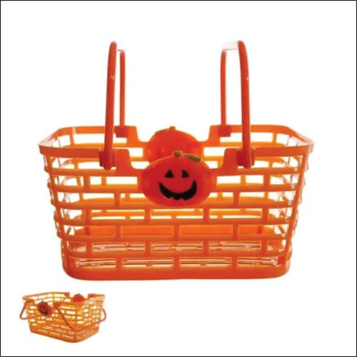Cesta Guloseima Halloween Laranja 13x15,5cm (49991002) Flor Arte