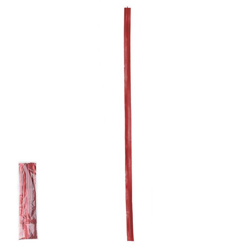 Fecho Pratico Natal 30cm Vermelho C/ 100 Un (74371001) Florearte