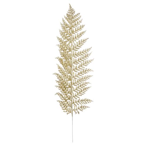 Complemento Folha Natal Glitter Dourado 55 Cm (44547002) Flor Arte