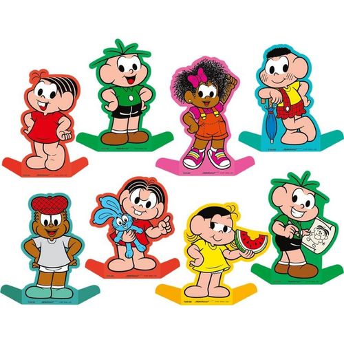 Decoração De Mesa Turma Da Mônica New C/ 8 Un Festcolor