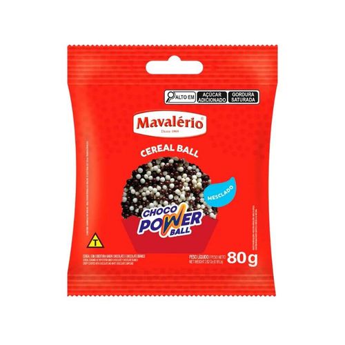 Choco Power Ball Micro Preto/Branco 80 Gr Mavalério