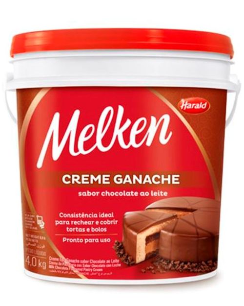 Ganache Ao Leite 4 Kg Harald
