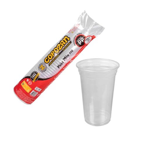 Copo Descartável Pp 700 Ml C/ 25 Un Post-Mix Copozan
