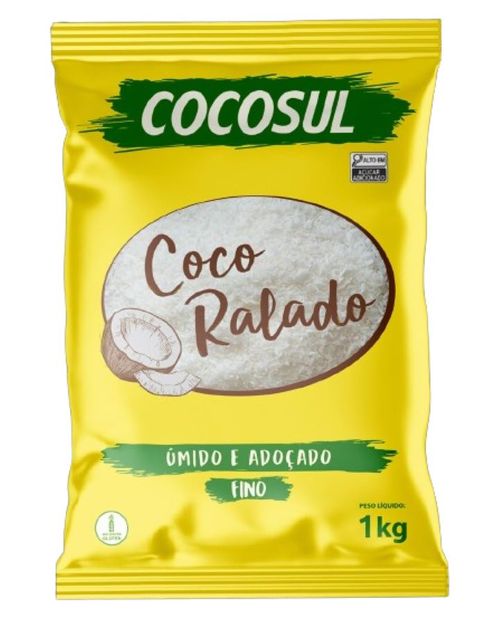 Coco Ralado Fino Umido 1 Kg Cocosul