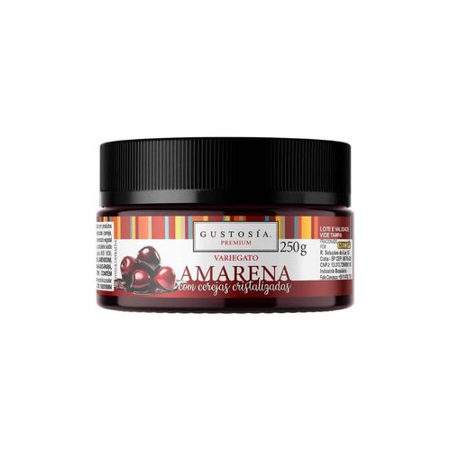 Pasta Saborizante Variegato Amarena Com Cerejas Cristalizadas 250 Gr Gustosía