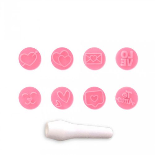 Kit Carimbo Amor Rosa Bebe (410990) Bluestar