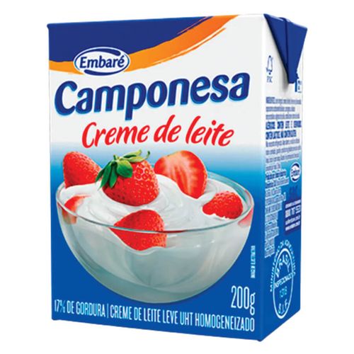 Creme De Leite 200 Gr Camponesa