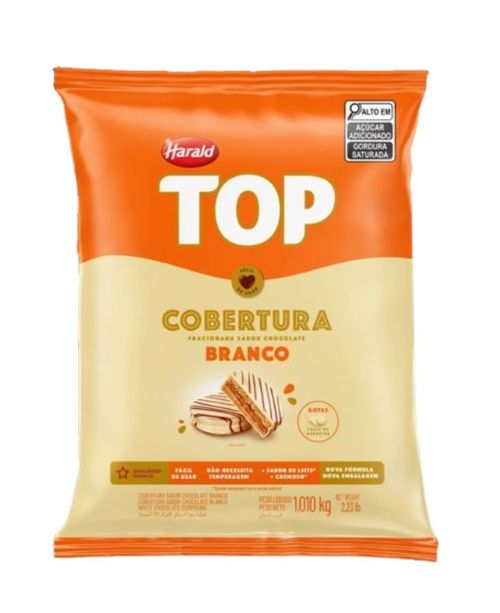 Chocolate Top Branca Gotas 1,01 Kg Harald
