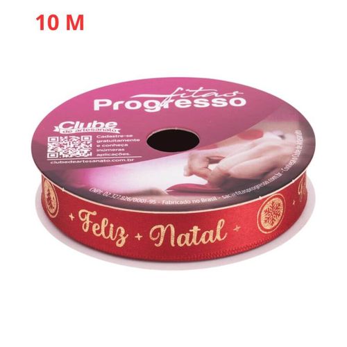Fita Cetim Estp Natal 003 10 Metros Progresso