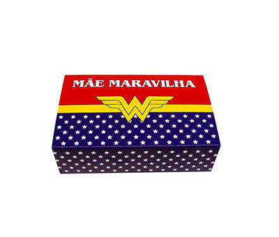 Caixa Divertida P/ 6 Doces Mãe Maravilha (461) C/ 10 Un Erika