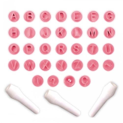 Kit Carimbo Letras Rosa Bebe (410945) Bluestar