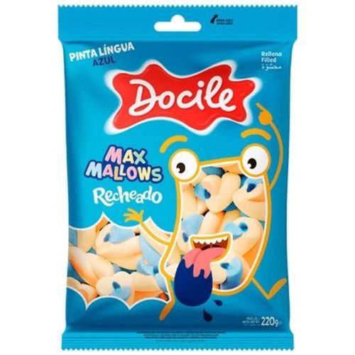 Marshmallow Recheado Pinta Lingua 220 Gr Docile