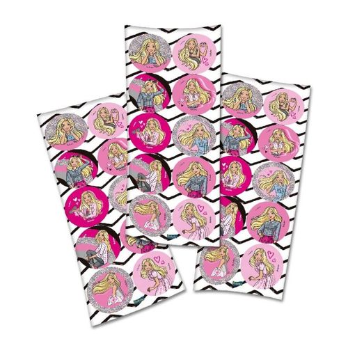 Adesivo Redondo Barbie C/ 30 Un Festcolor