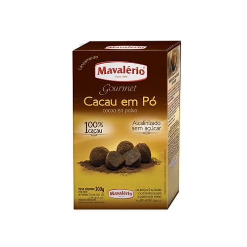 Cacau Em Po 100% 180 Gr Mavalério