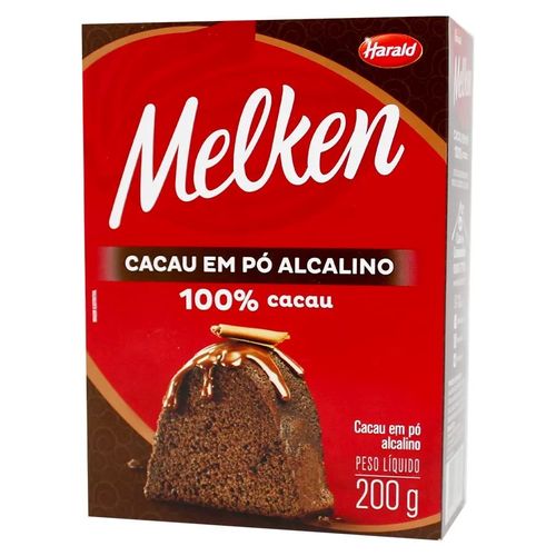 Cacau Em Pó 100% 200 Gr Melken Harald