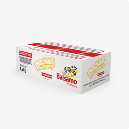 Paçoca Retangular Embalada Caixa 1,5 Kg C/ 100 Un Balsamo Alimentos