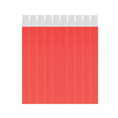 Pulseira De Eventos/Identificação Vermelho C/ 40 Un