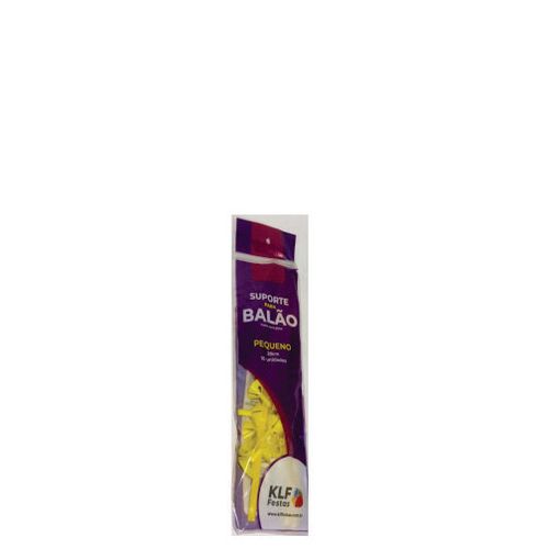 Suporte Para Bexiga 28 Cm Amarelo C/10 Un Klf