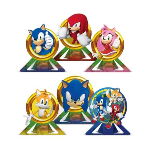 Decoração De Mesa Sonic C/6 Regina