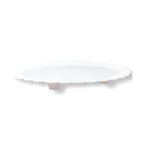 Prato Plast. Branco Rendado Nº 31 C/ 3 Bases (2033) Ceta