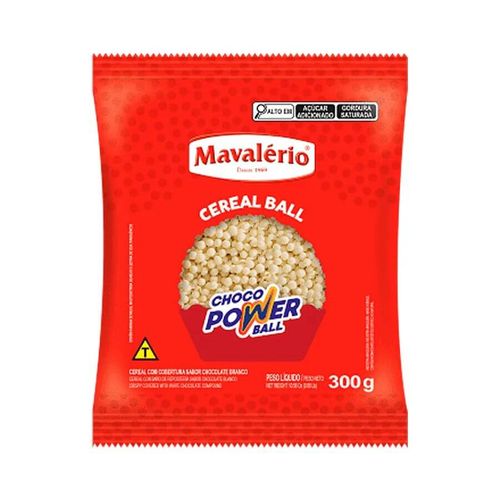 Choco Power Ball Mini Branco 300 Gr Mavalério