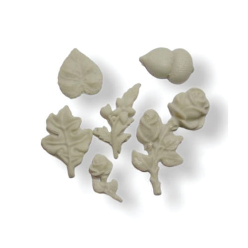 Molde Silicone Flores E Folhas (7) 2 (B5040) Vianna