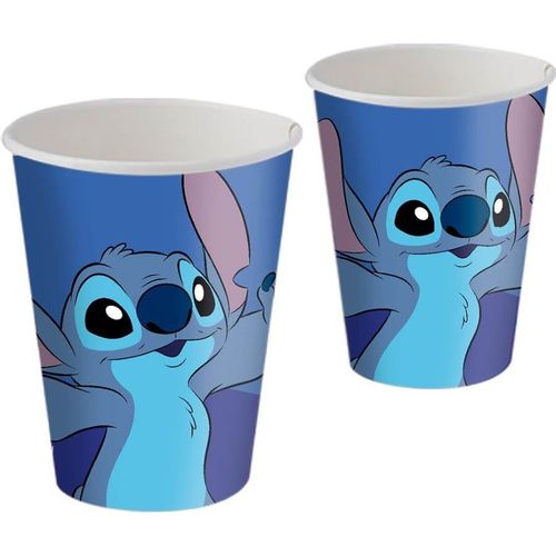 Copo Papel 200 Ml Stitch New C/ 8 Un Festcolor
