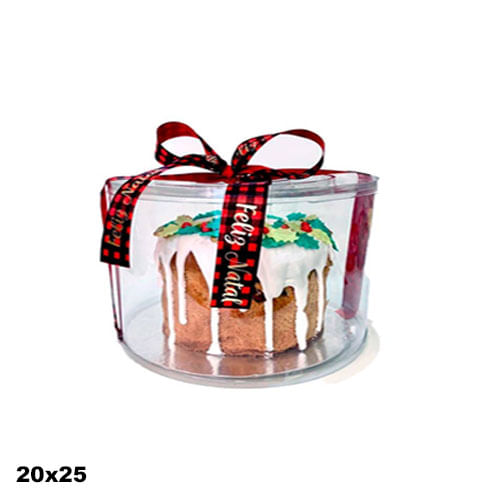Embalgem Cake Cover Transparente 20x25 C/ 5 Un Flip