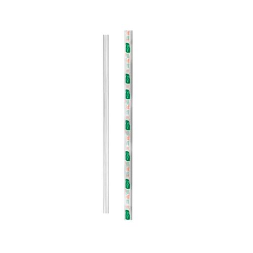 Canudo Biodegradavel Garrafa Sache C/ 100 Un 5 Mm Strawplast