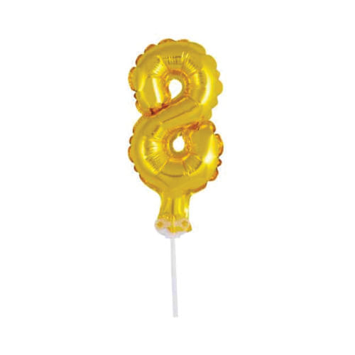 Balao Topper Bolo N° 8